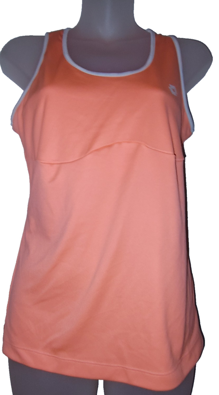 Lotto Women’s Orange Sleeveless Athletic Tank Top Size L BG22